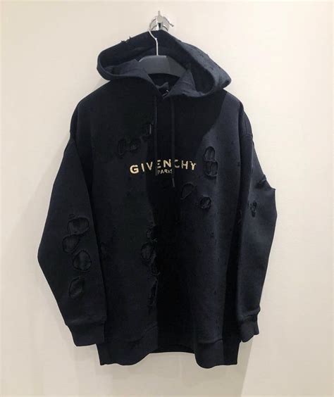 givenchy paris iridescent hoodie|givenchy paris sweatshirt destroyed.